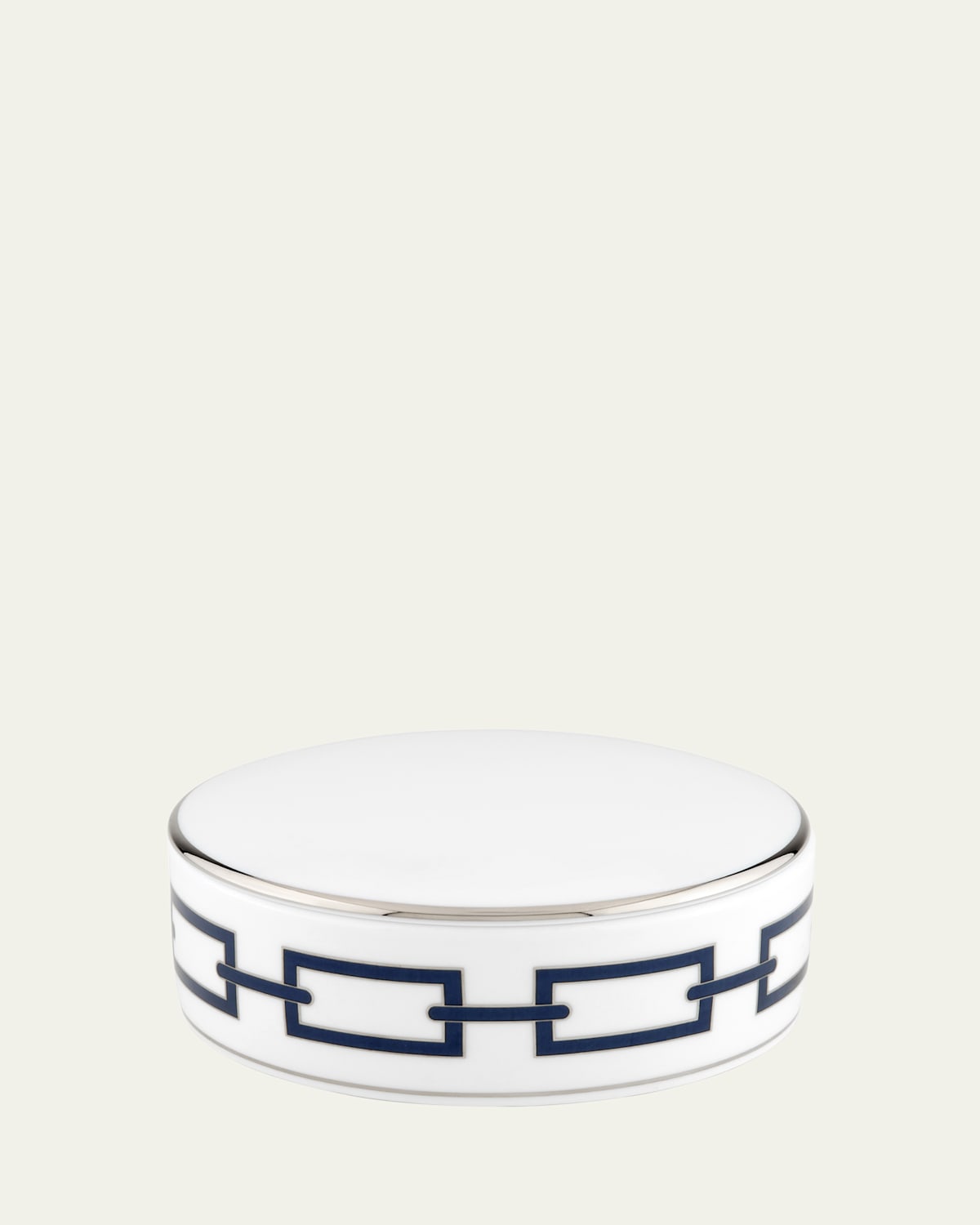 GINORI 1735 Catene Sapphire Round Box