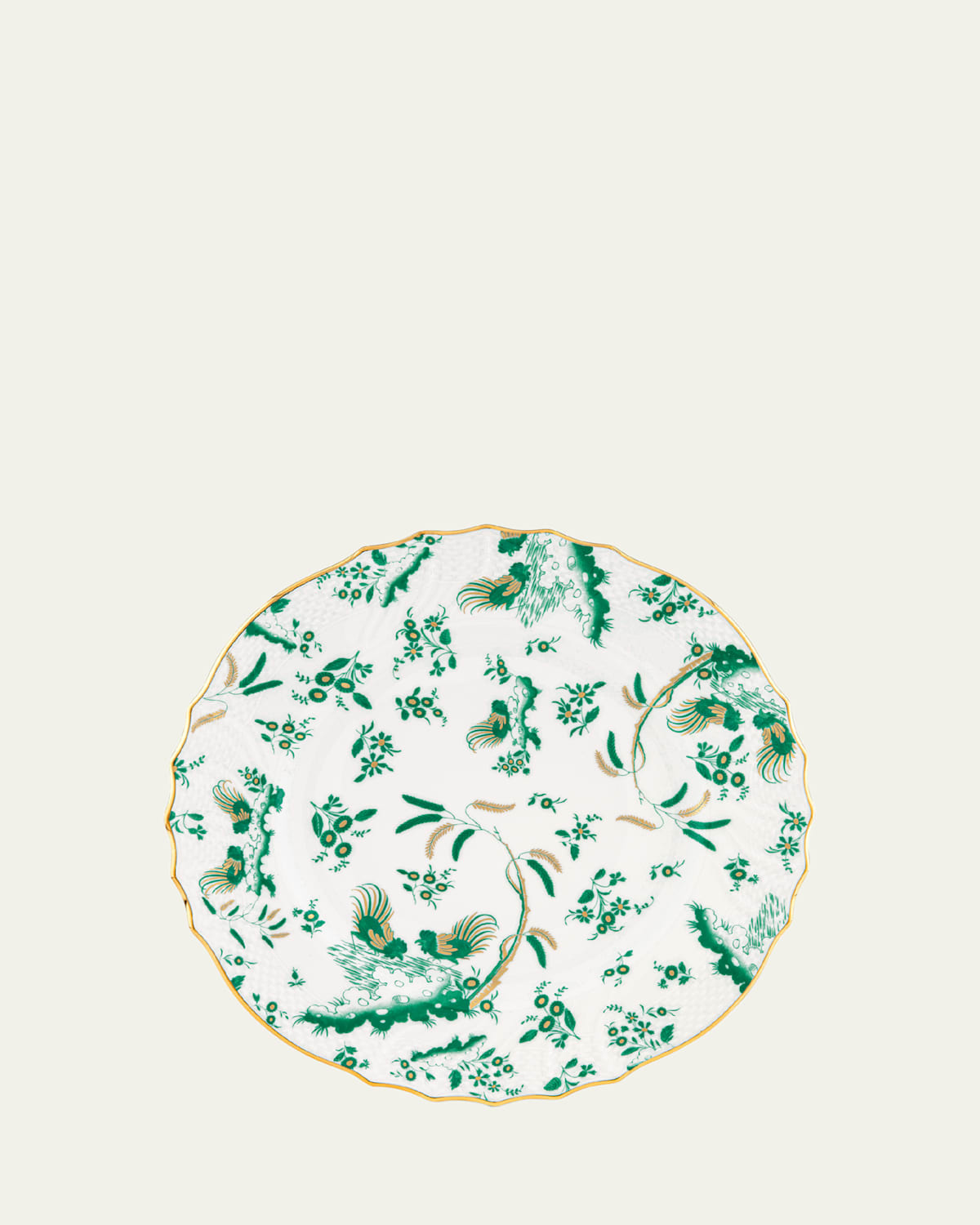 Ginori 1735 Oro Di Doccia Giada Charger Plate In Oro Di Doccia Giada