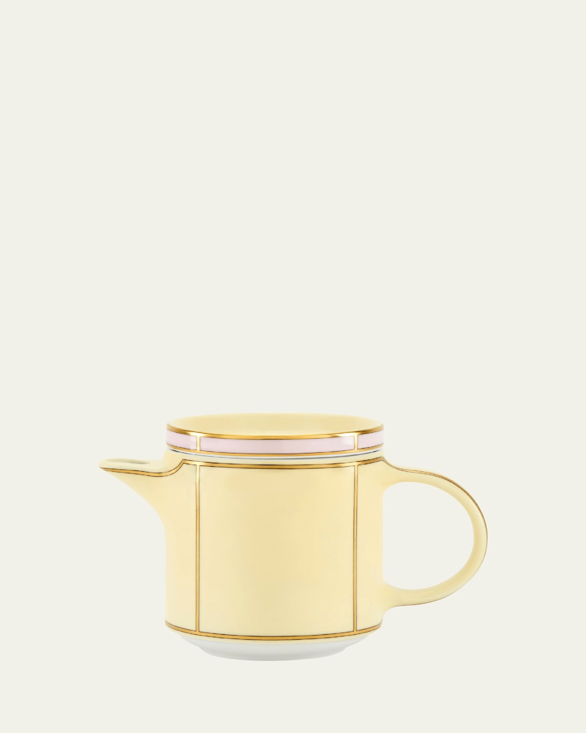 Ginori 1735 Diva Colonna Coffee Pot With Cover, Giallo In Yellow