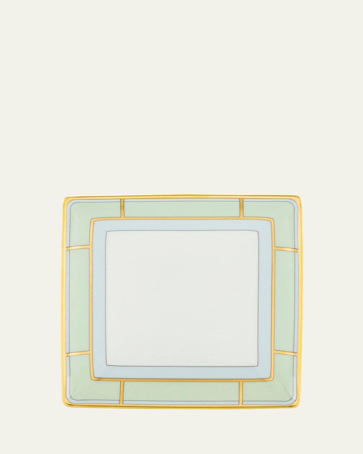 Ginori 1735 Diva Change Tray, Verde In Green