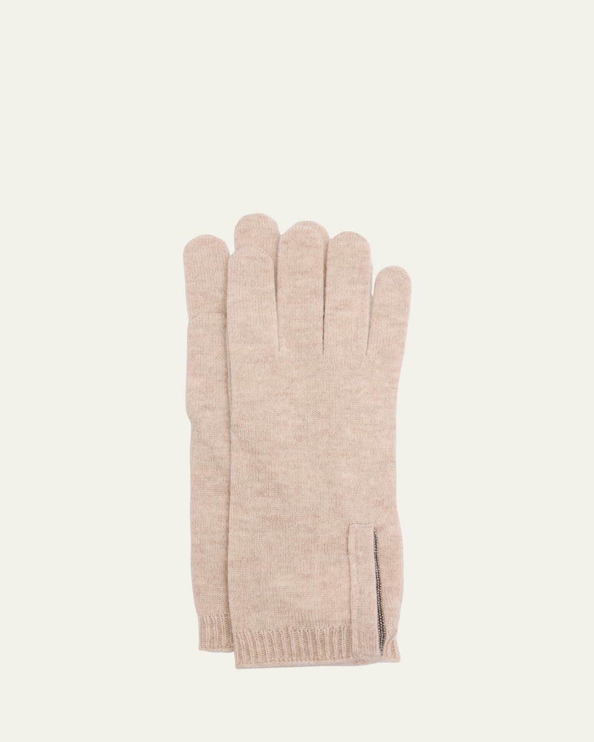 Brunello Cucinelli Cashmere Glove with Monili Detail