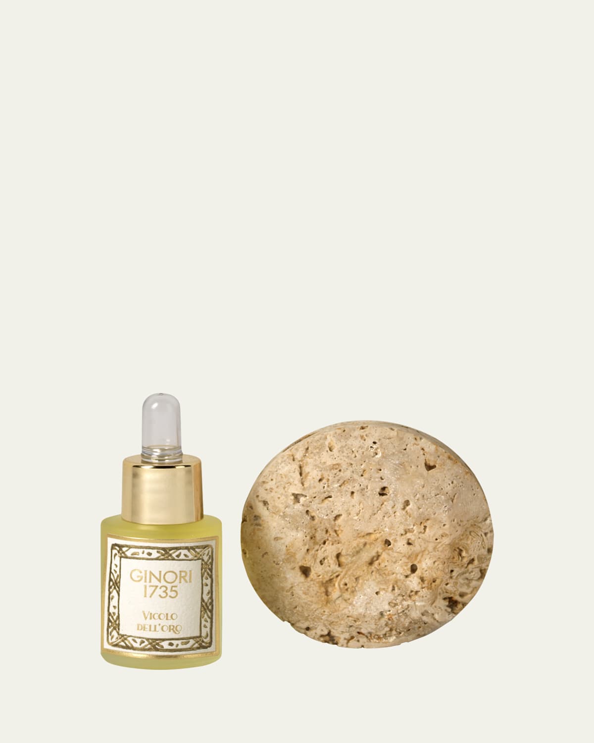 Ginori 1735 Vicolo Dell'oro Diffuser Stone With Essential Oil Refill - Oriente Italiano Collection In Oiaurum-vicolo