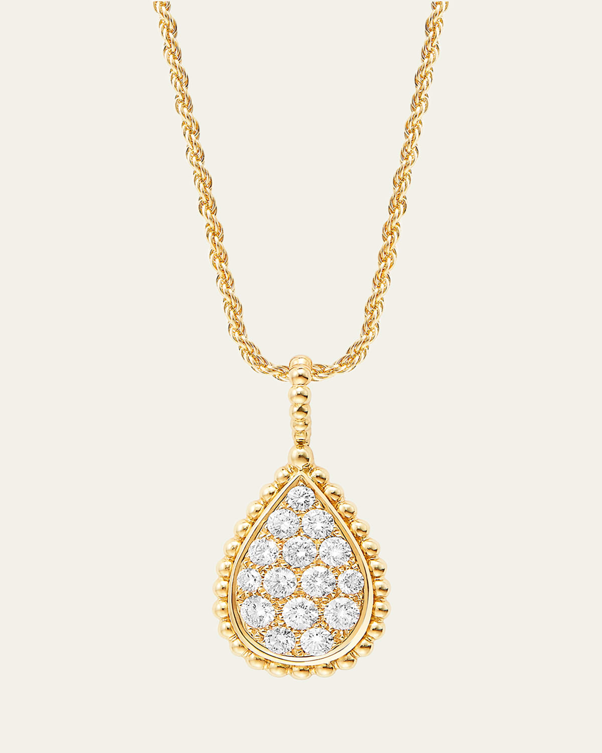 Boucheron Serpent Boheme Medium Motif Diamond Pendant Necklace