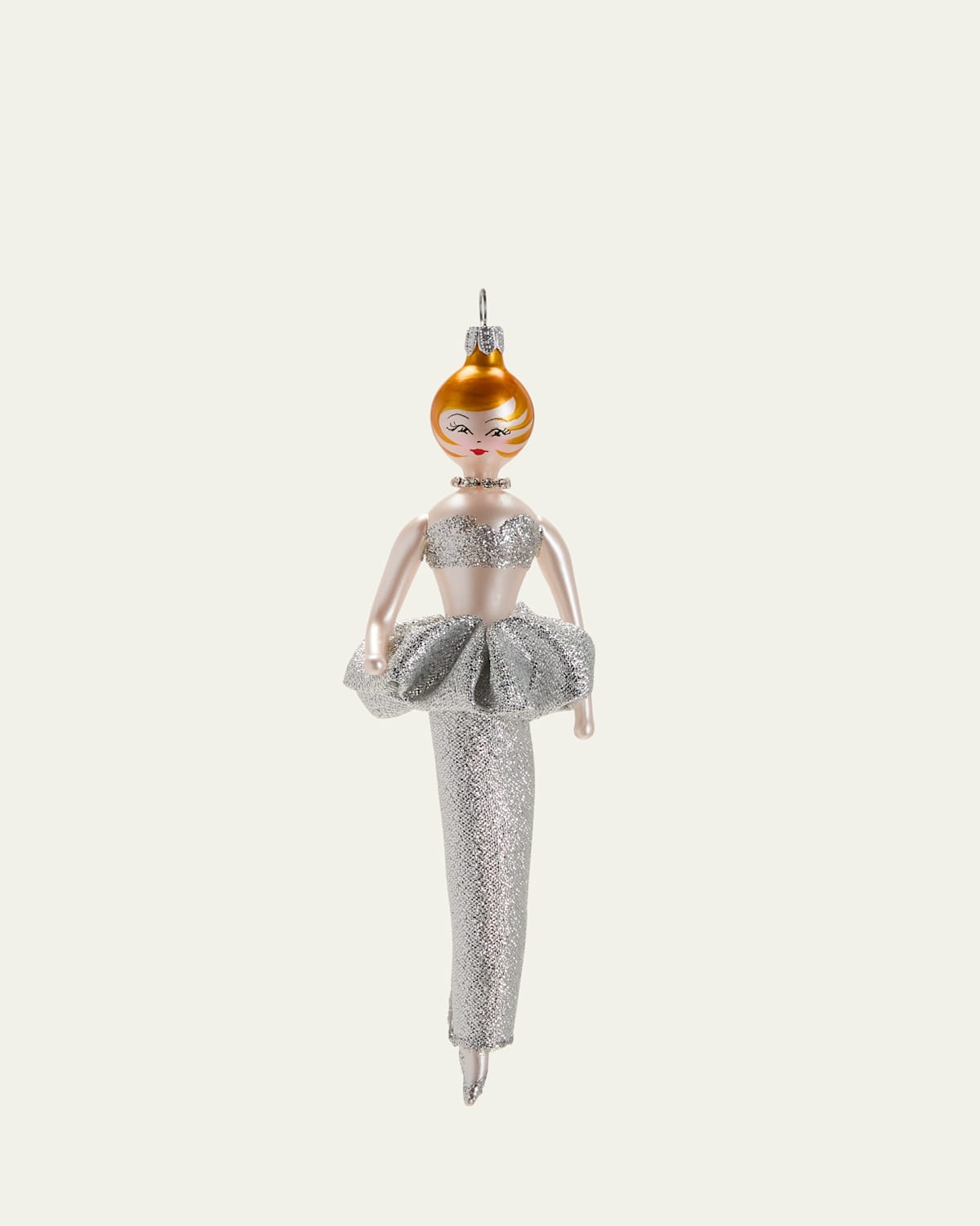 Silver Lady Christmas Ornament