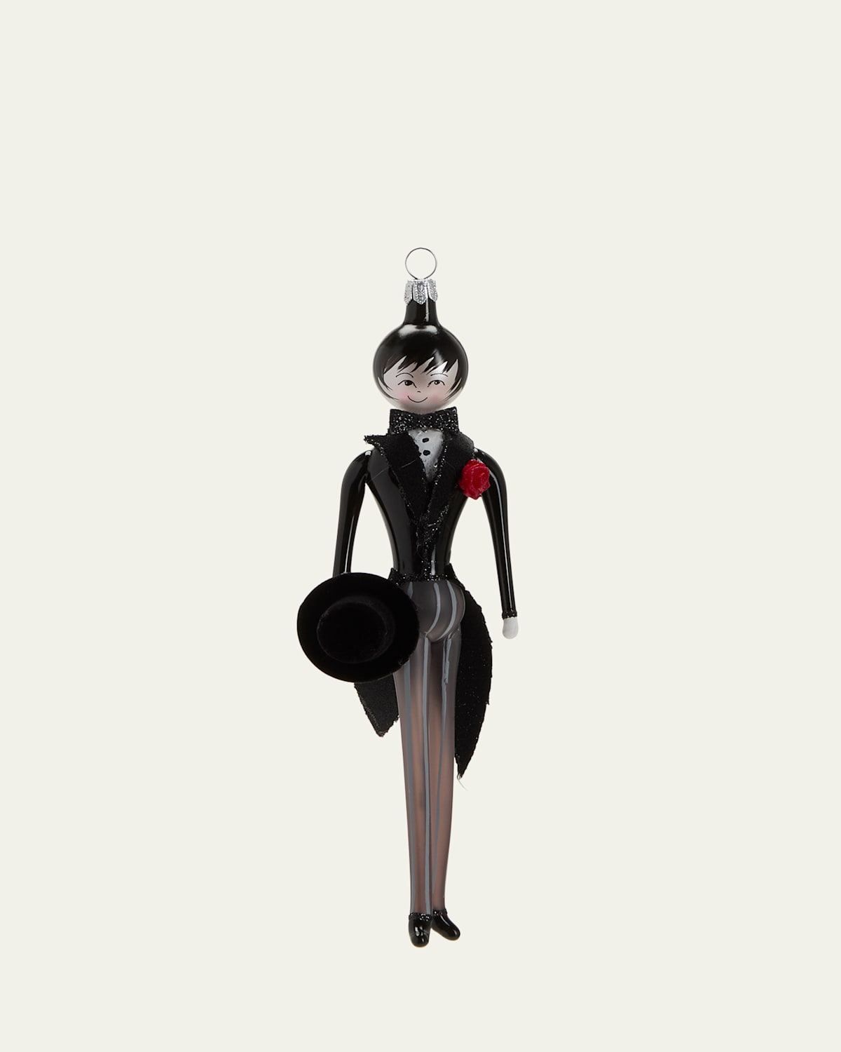 De Carlini Groom Christmas Ornament In Black