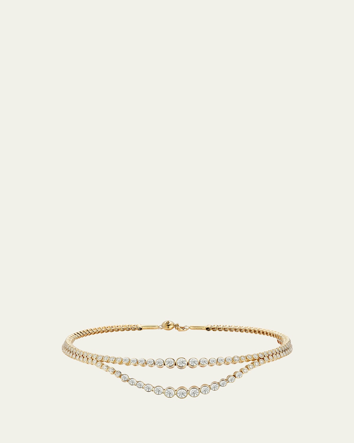 Diamond Bias Ring, Size 6-7