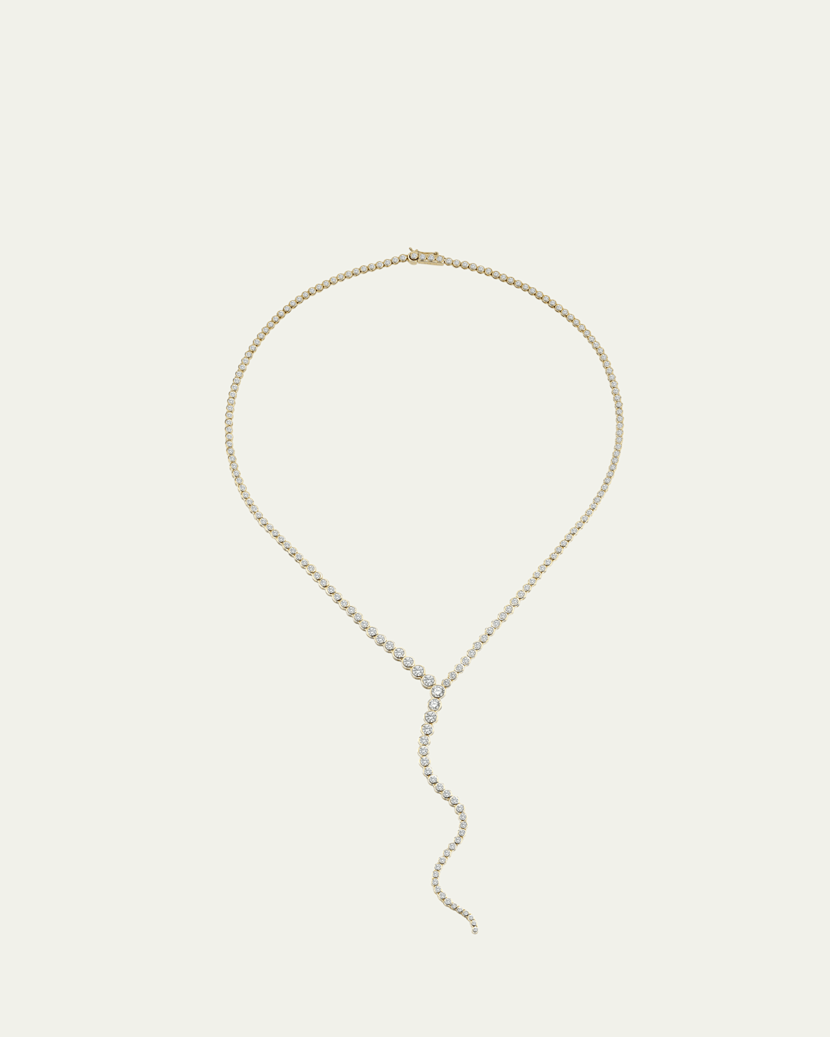 ONDYN Vega Y Drop Necklace with Diamonds