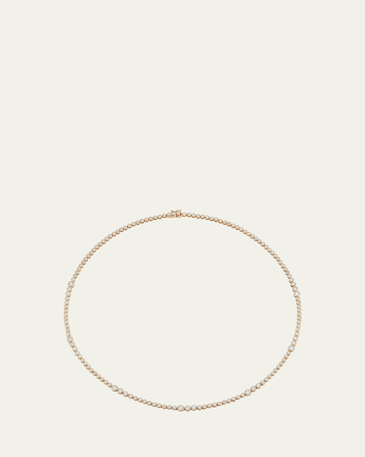 Rainsun Tennis Necklace with Diamonds, 15"L