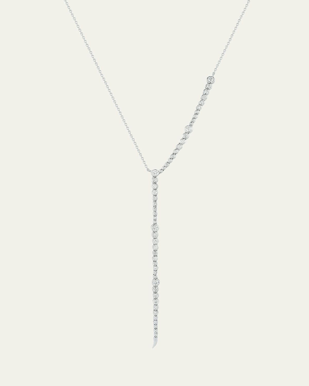 ONDYN Simone Necklace with Diamonds, 18"L