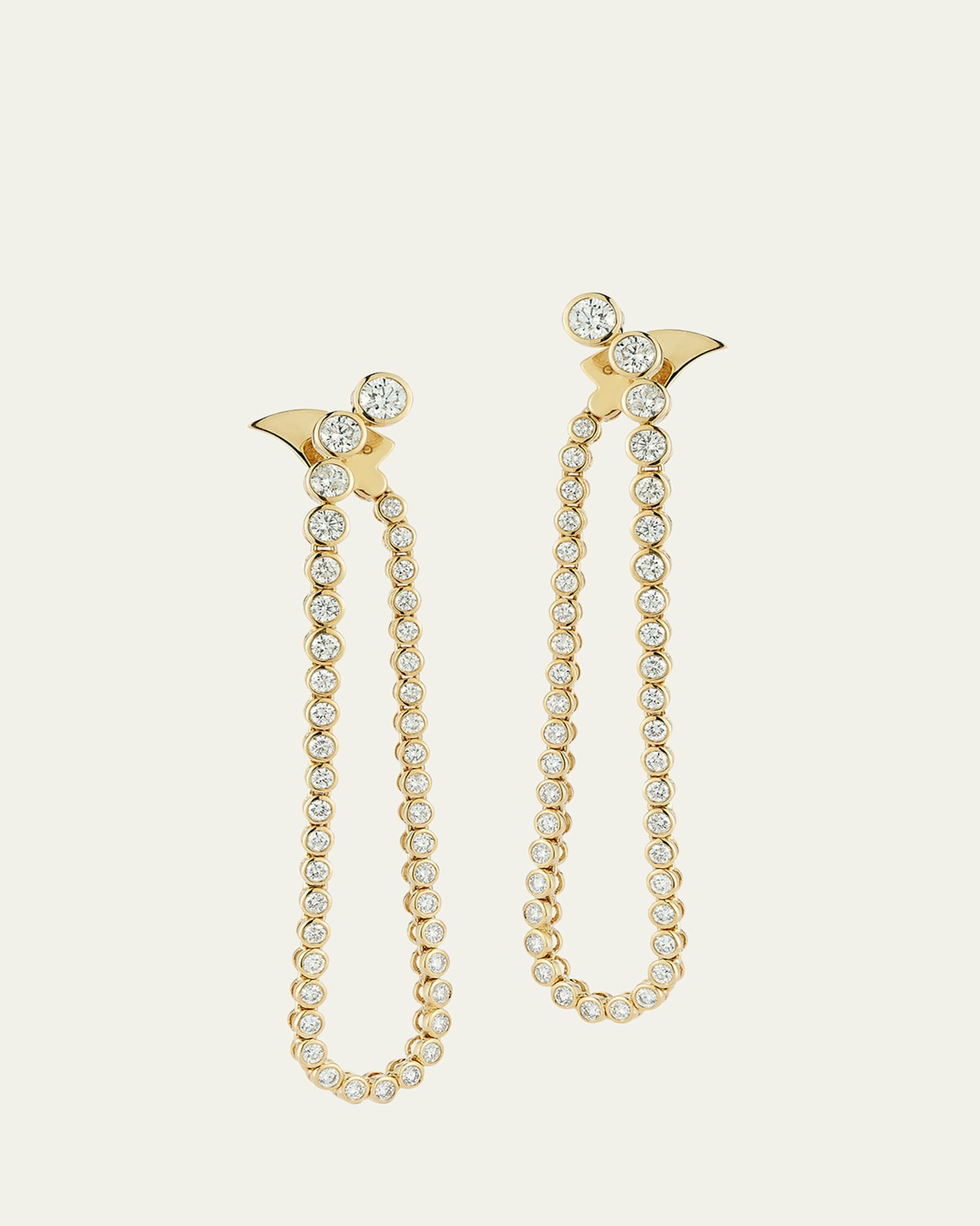 Grand Fluorescence Earrings with Diamonds