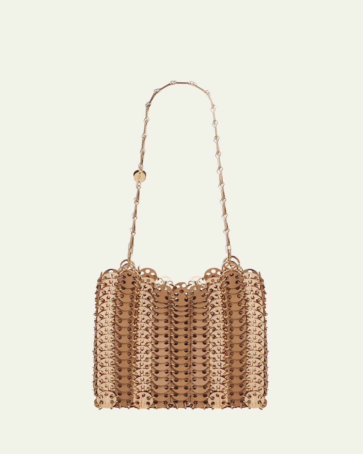 Disc Calf Leather Shoulder Bag