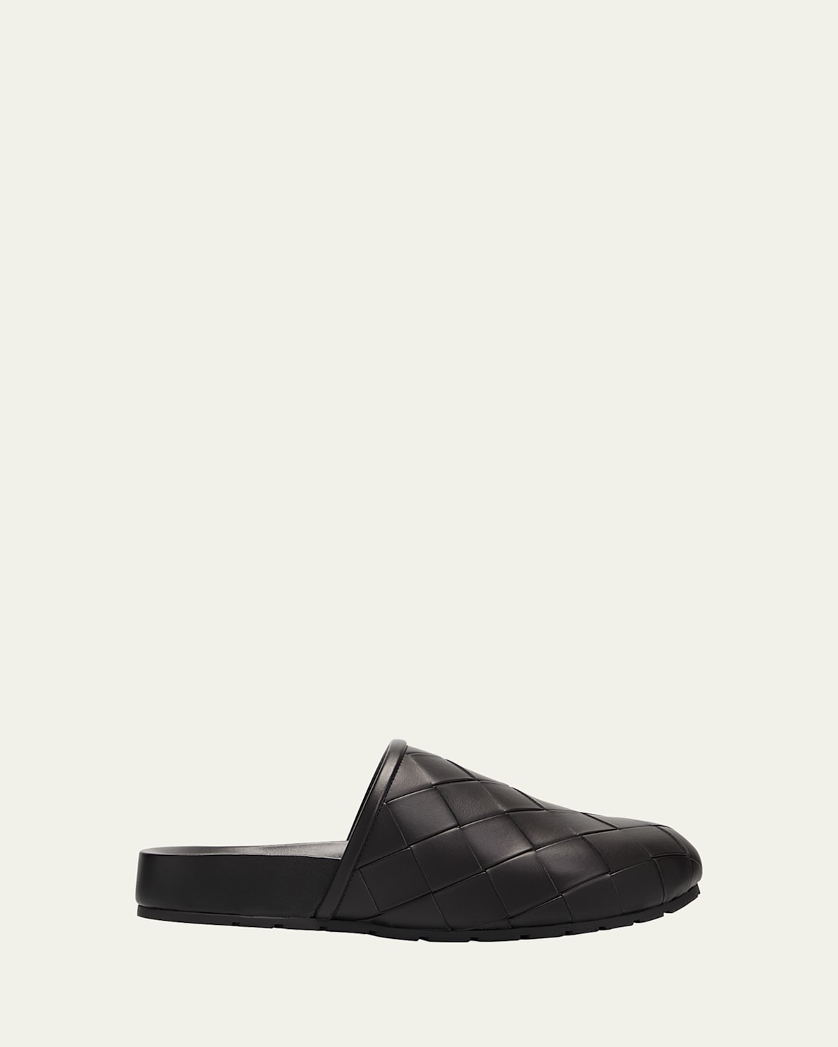 Reggie Woven Leather Slipper Mules