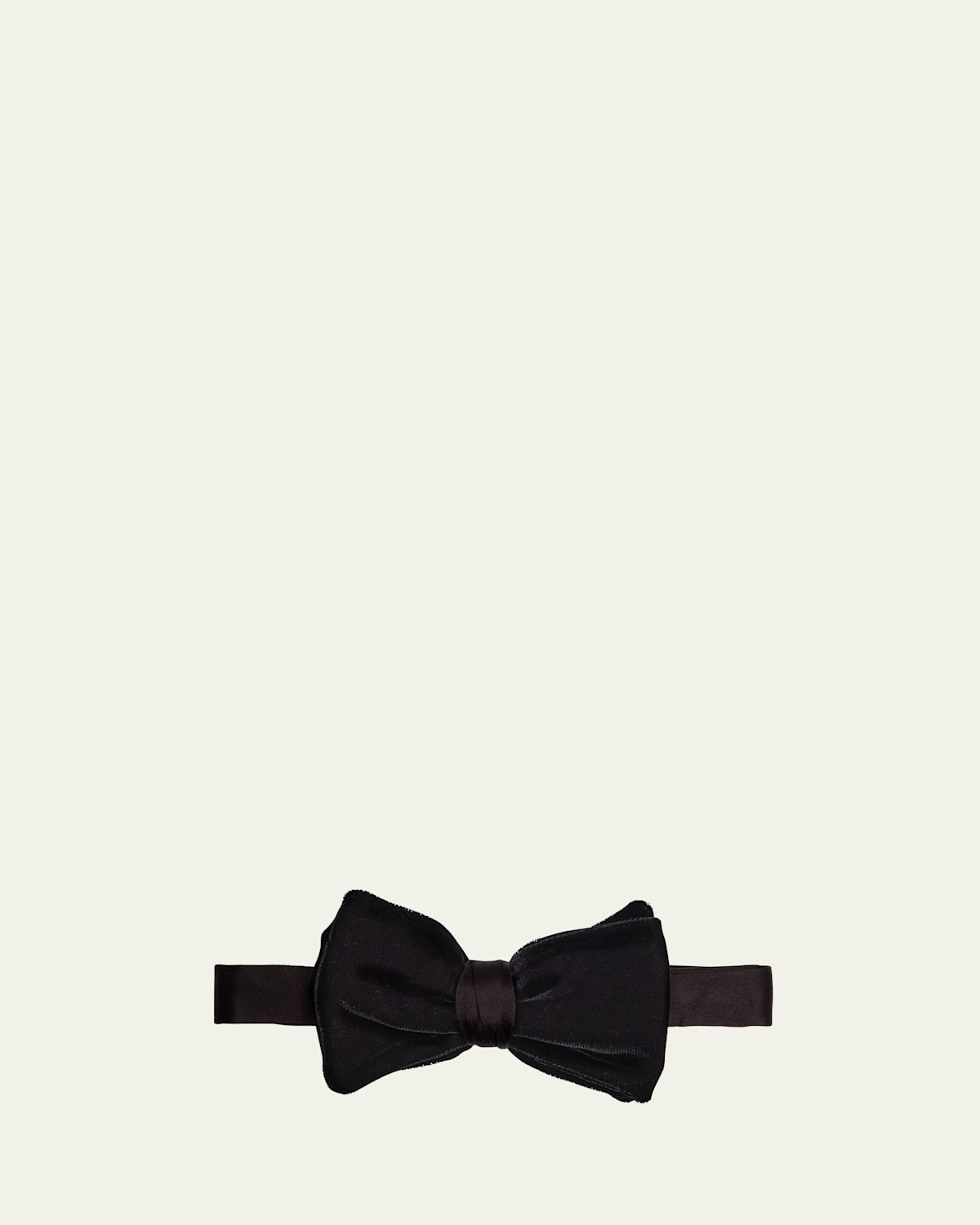 Giorgio Armani Men's Two-tone Silk Bow Tie In Black