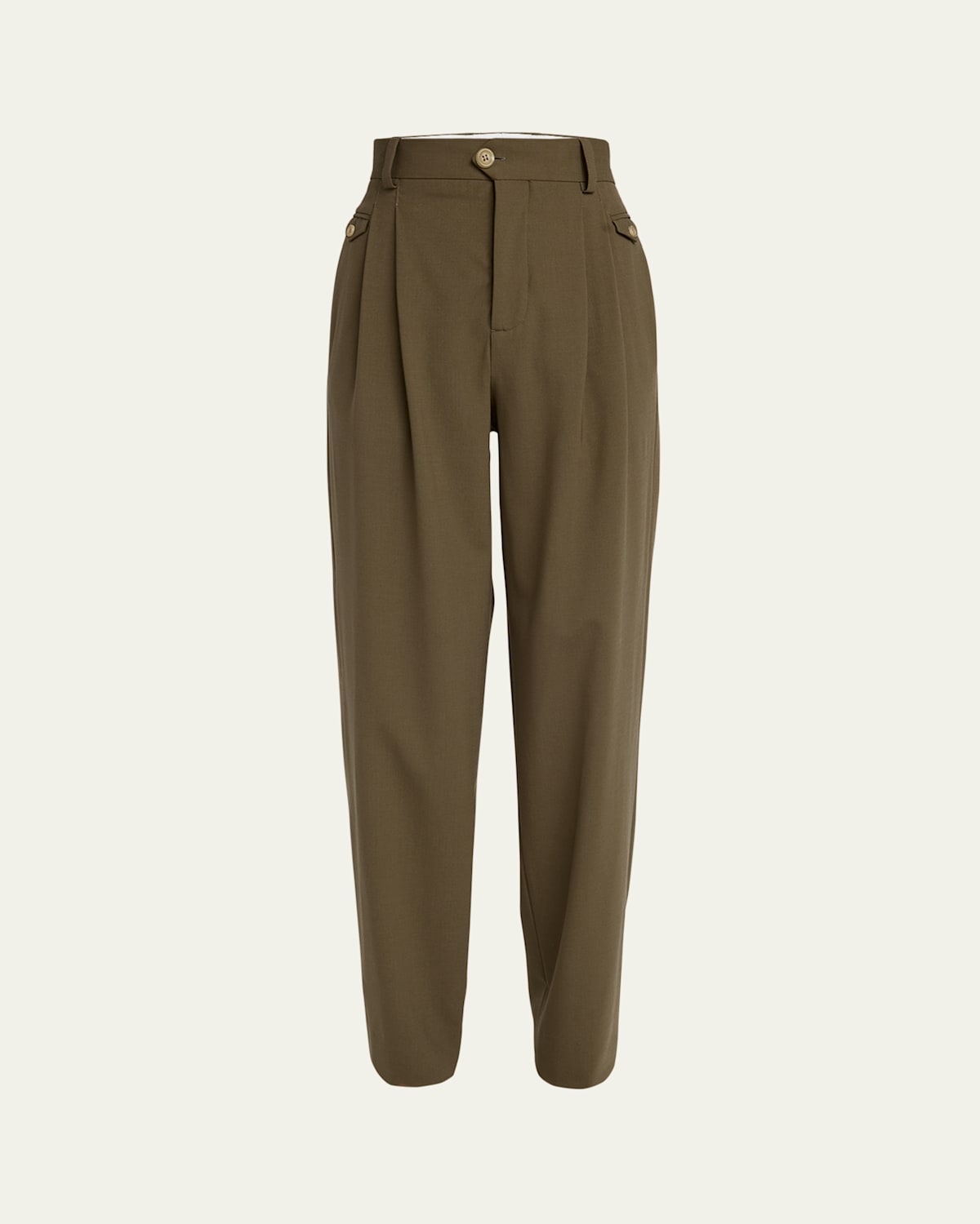 Tancredi Pintuck Wool Pants