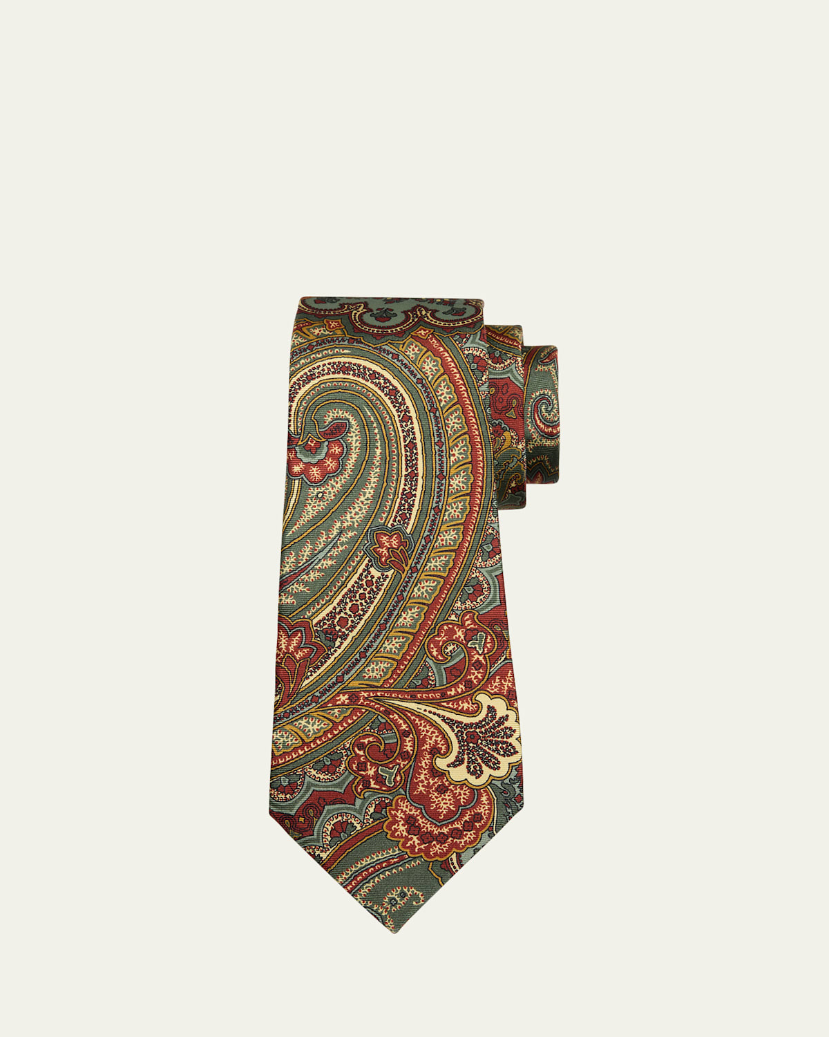 Men's 7-Fold Paisley Silk Tie