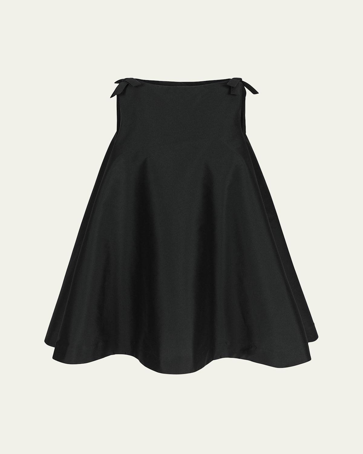 Bernadette Melody Flared Taffeta Mini Dress In Black