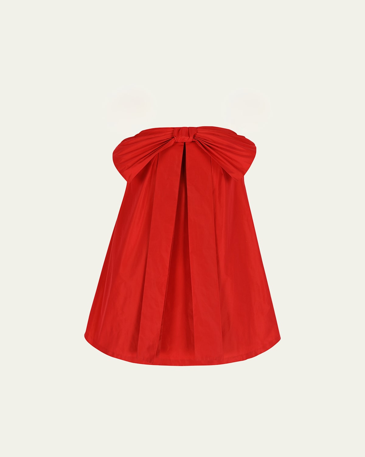 BERNADETTE BOW STRAPLESS BABYDOLL MINI DRESS 