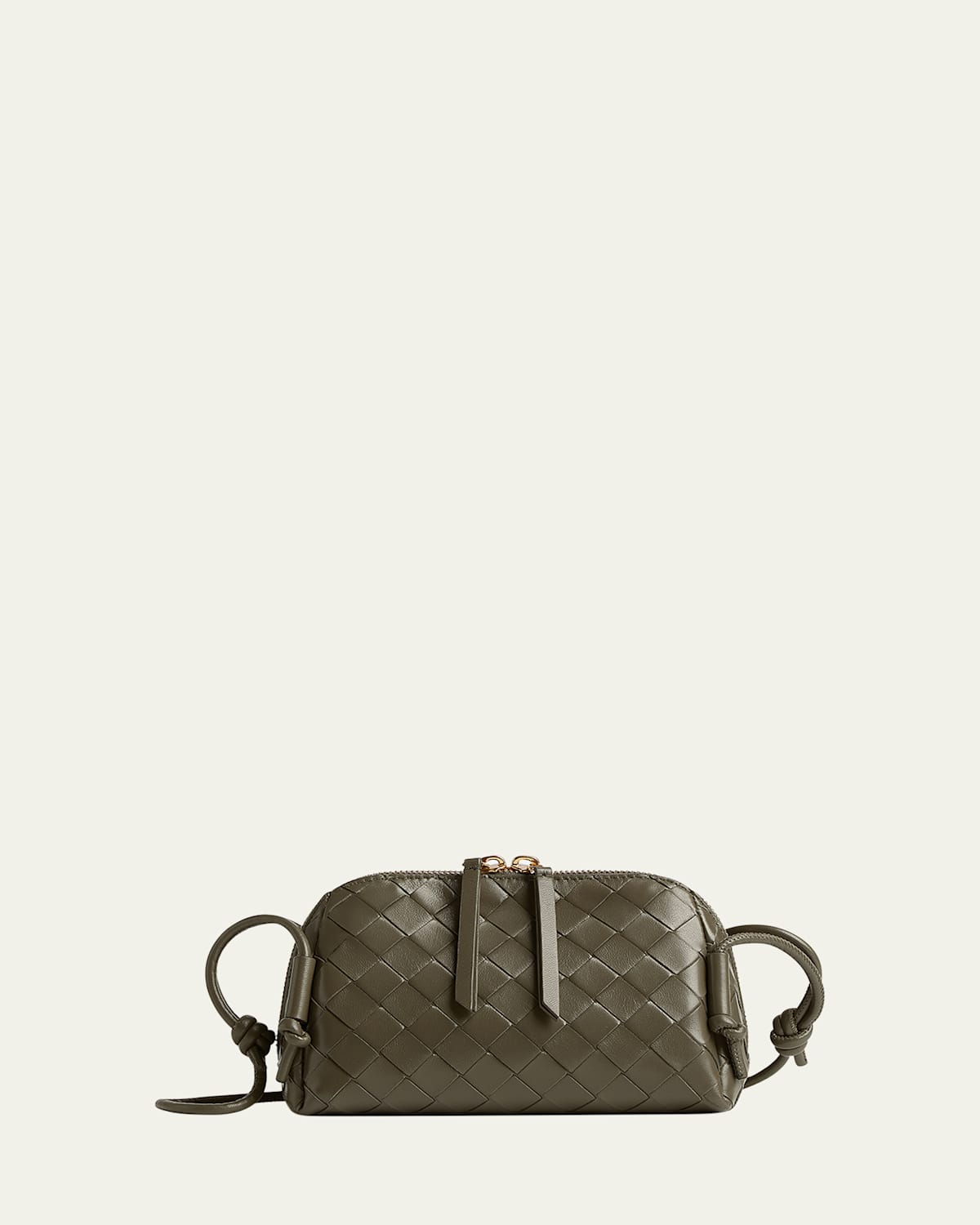 Bottega Veneta Zip Leather Pouch Shoulder Bag