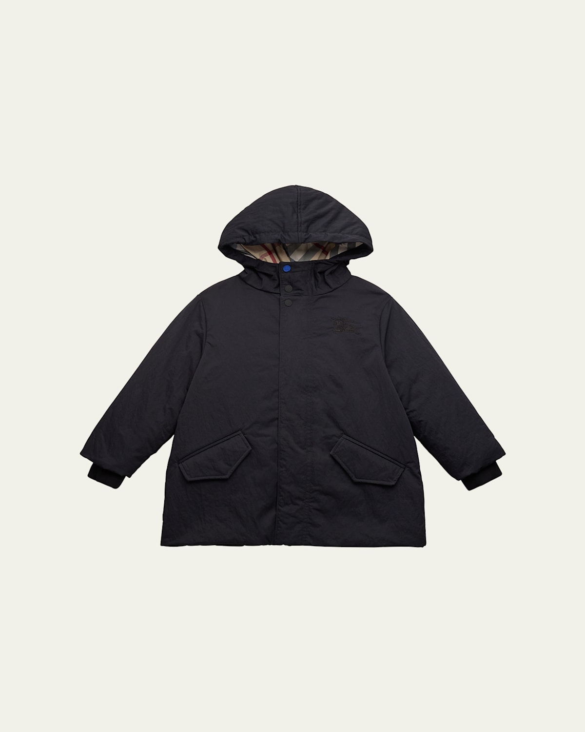 Burberry Boy's Rex 3-piece Padded Parka In Black