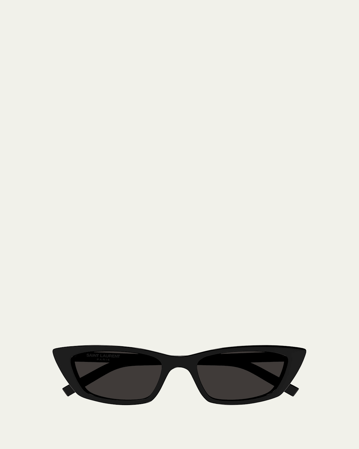 Saint Laurent Sleek Acetate Cat-eye Sunglasses In Black