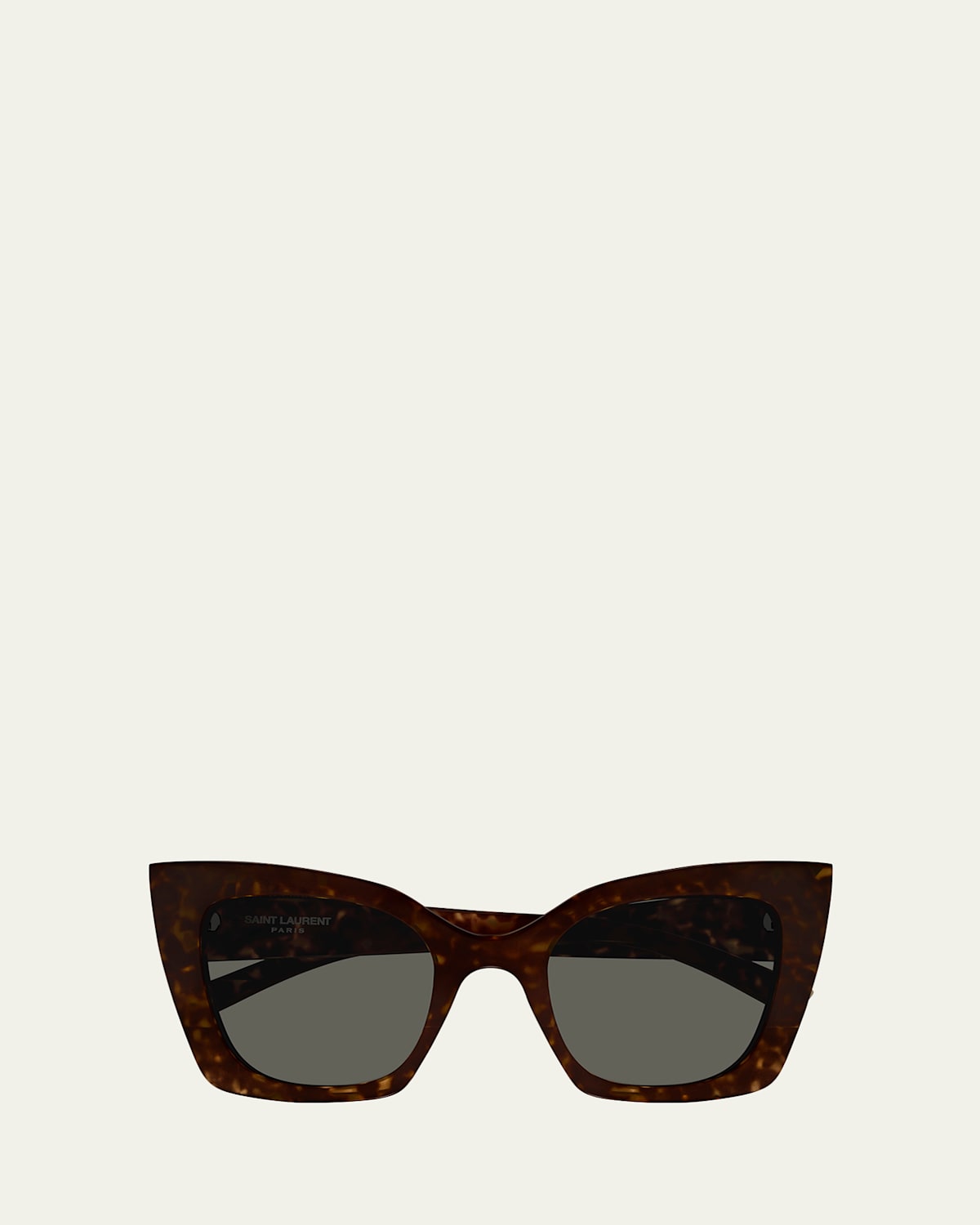 Saint Laurent Fashion Show Bio Nylon Cat-eye Sunglasses In Brown