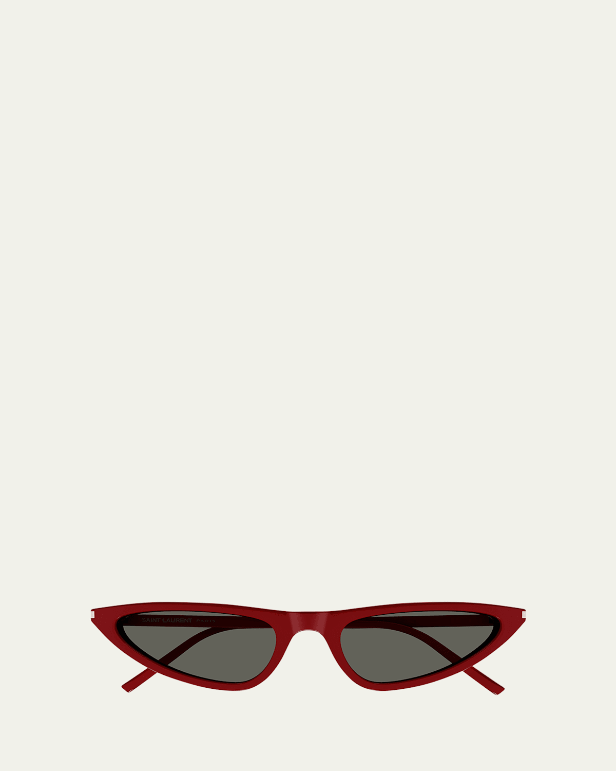 Saint Laurent Sl 7030 Sleek Acetate Cat-eye Sunglasses In Red