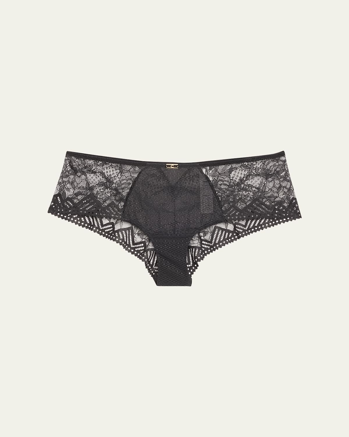 Chantelle Low-rise Lace Hipster Briefs In White-010