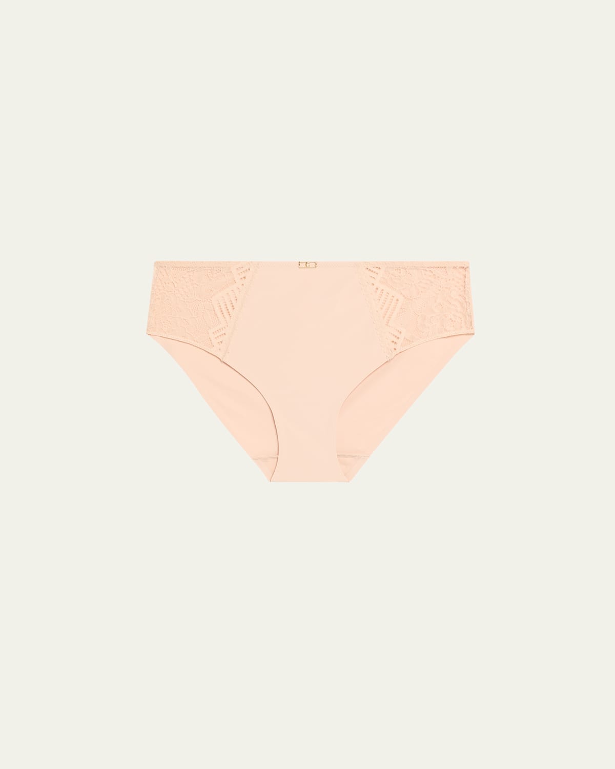 Lace-Paneled Bikini Briefs