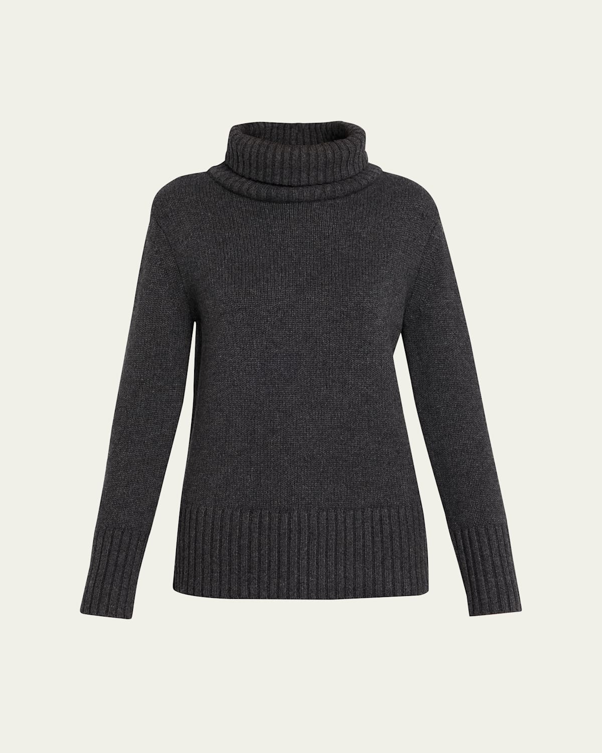 Michael Kors Oversized Turtleneck Cashmere Sweater In Animal Print
