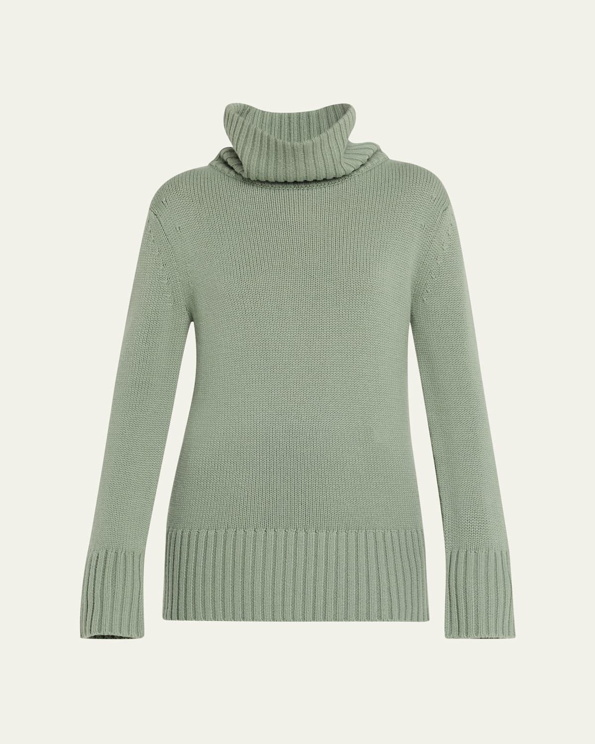 Michael Kors Oversized Turtleneck Cashmere Sweater In Animal Print