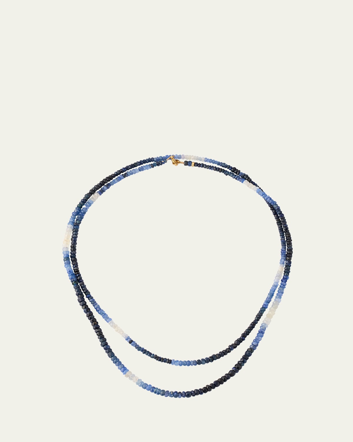 Ombre Blue Sapphire Double-Strand Necklace