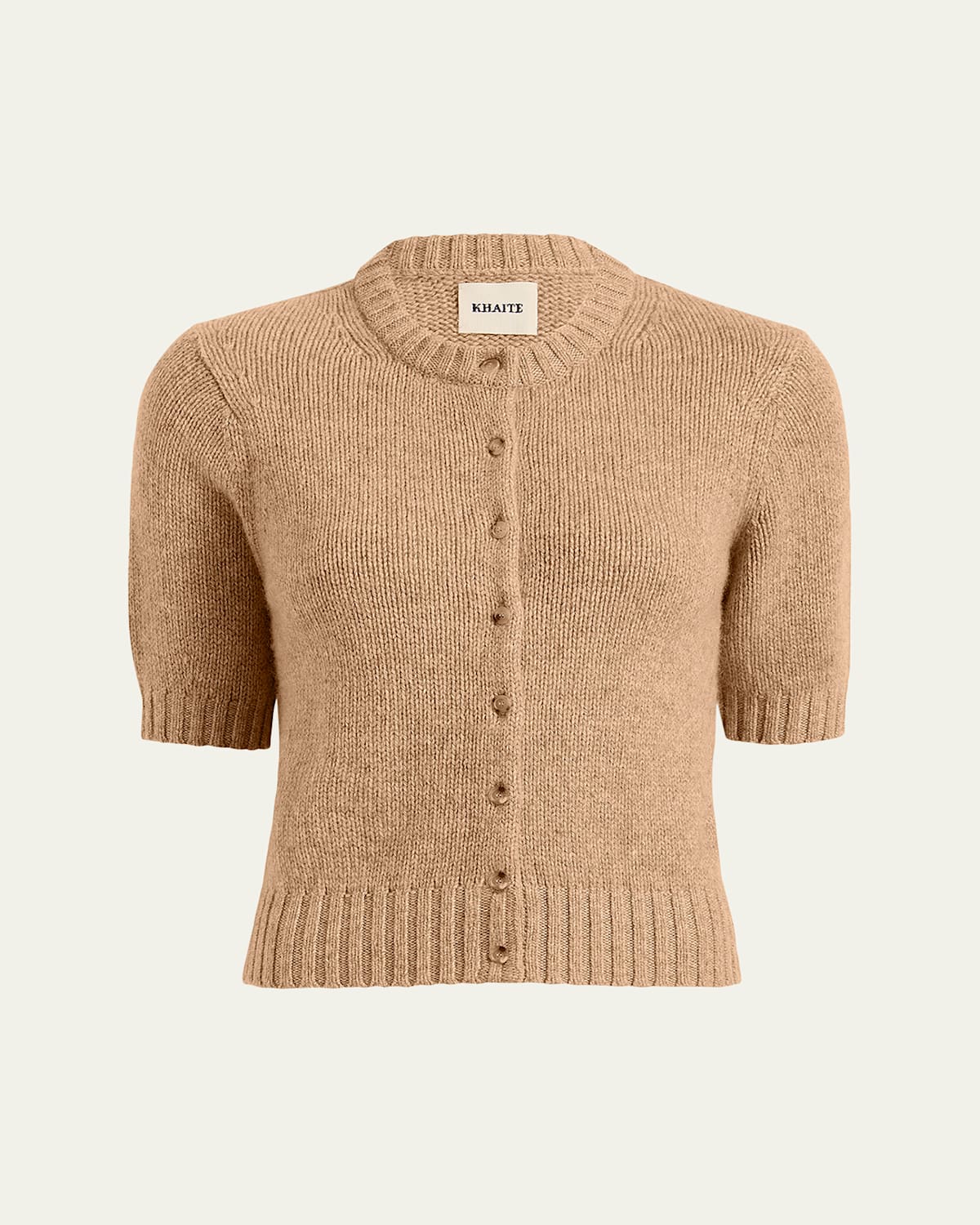 Khaite Nora Cashmere Knit Cardigan In Black