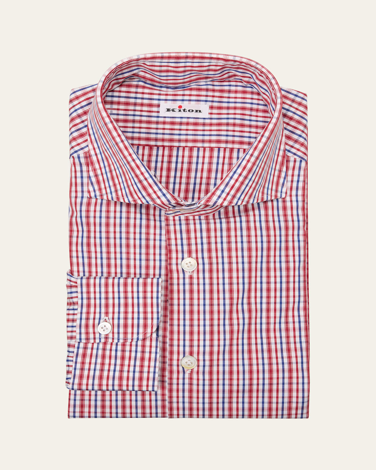 Men's Cotton Plaid Dress Shirt