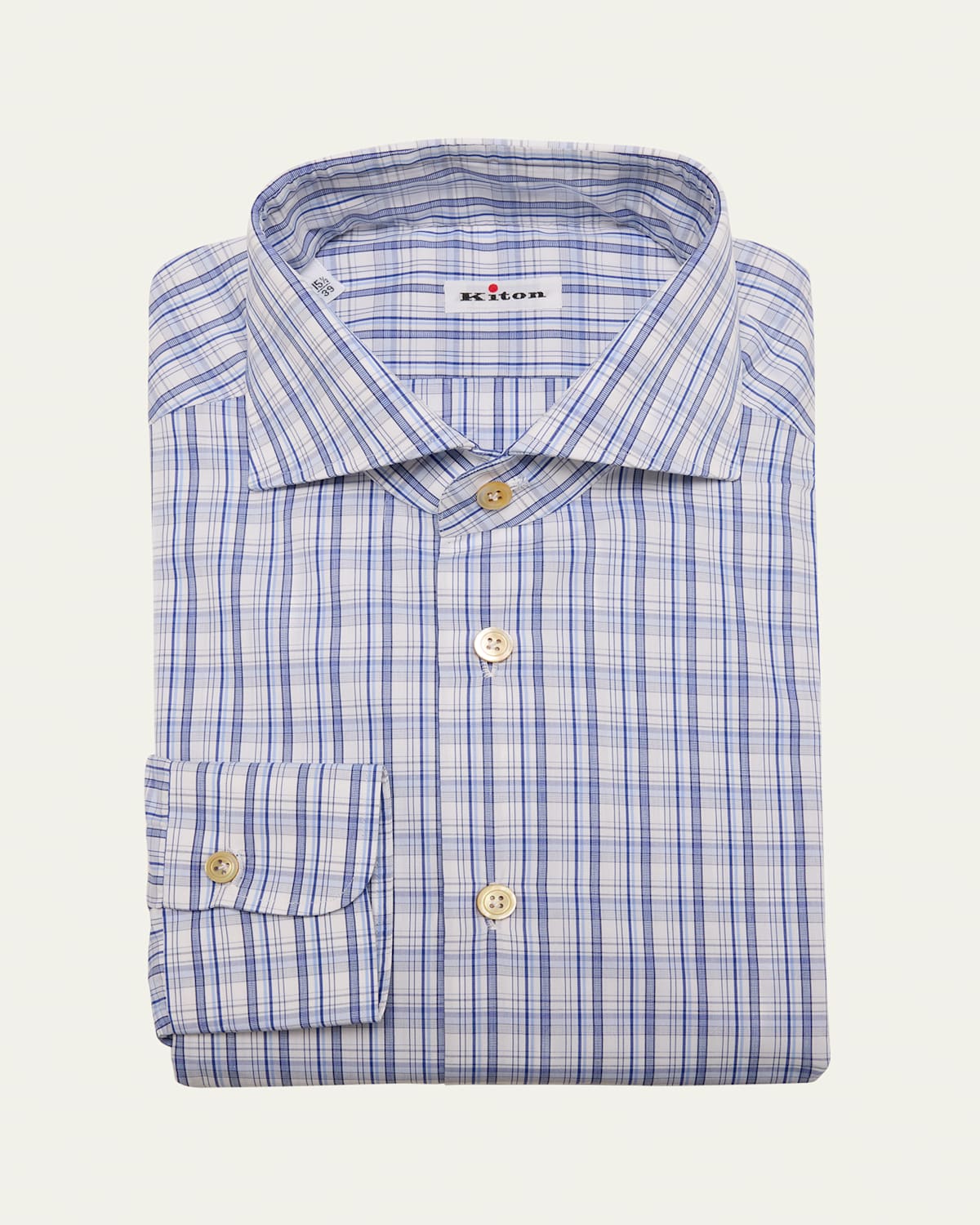 Men's Cotton Plaid Dress Shirt