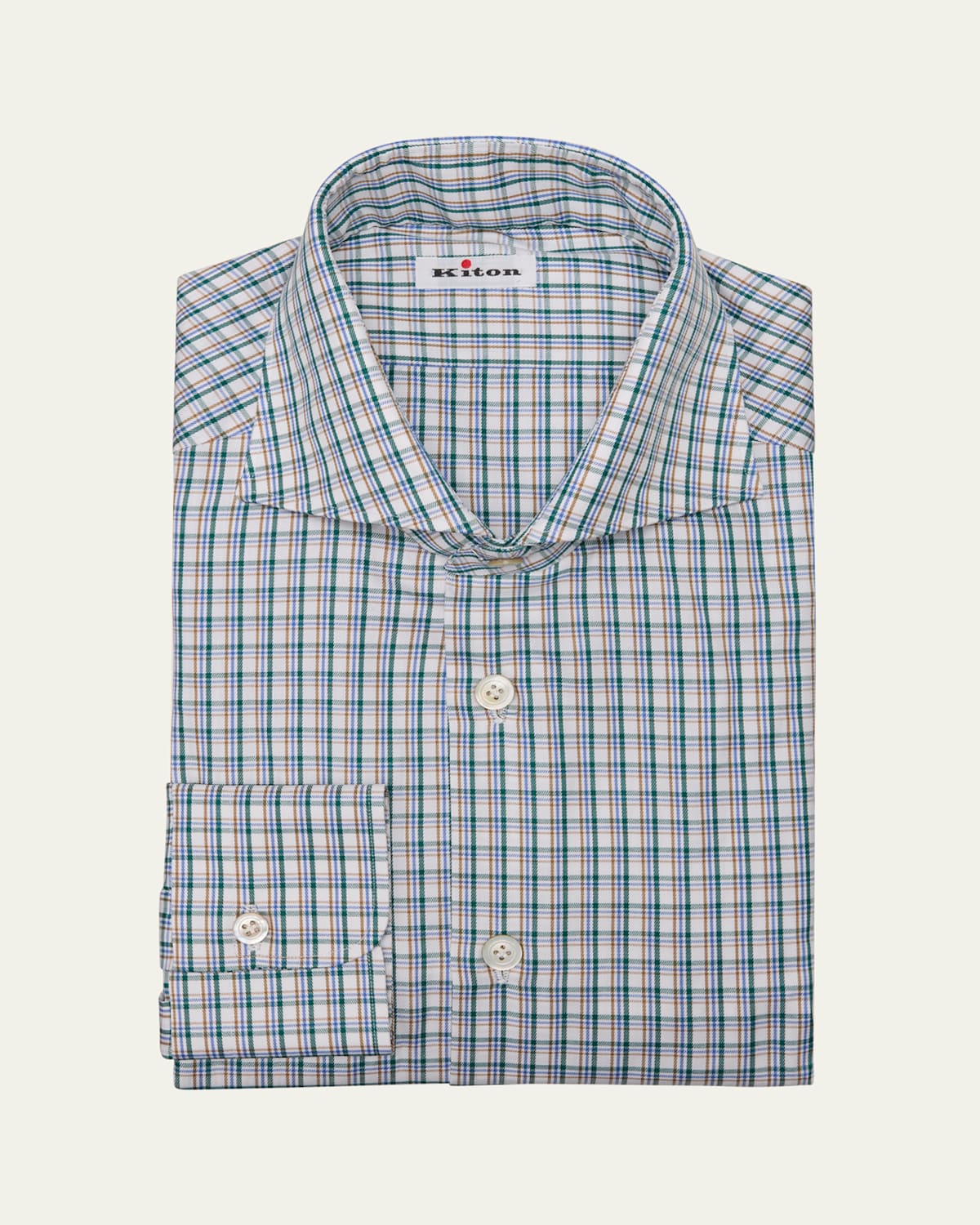 Men's Cotton Plaid Dress Shirt