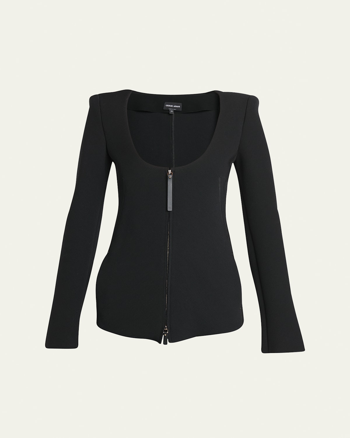 Double-Jersey Virgin Wool Zip Jacket