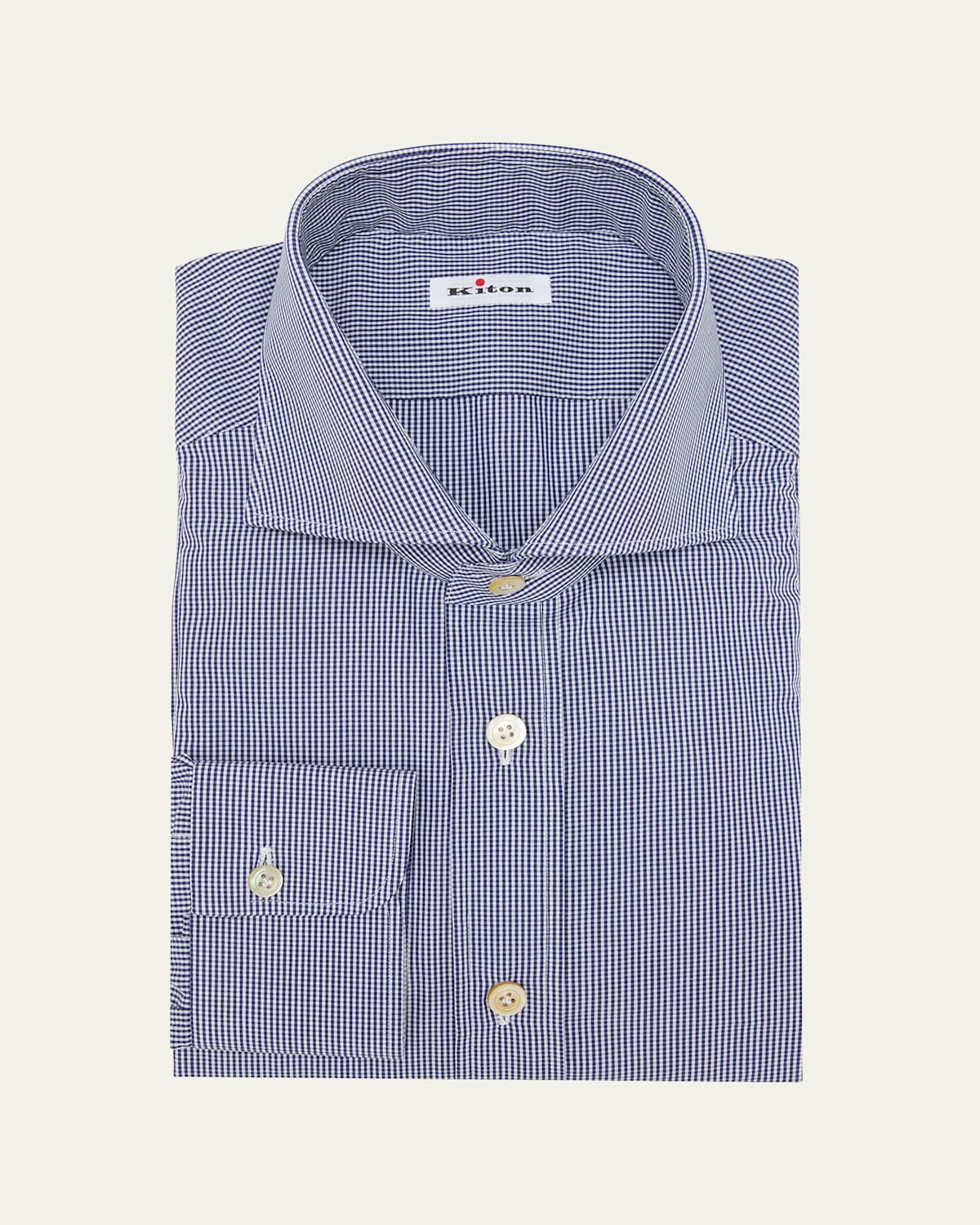 Men's Cotton Micro-Check Dress Shirt