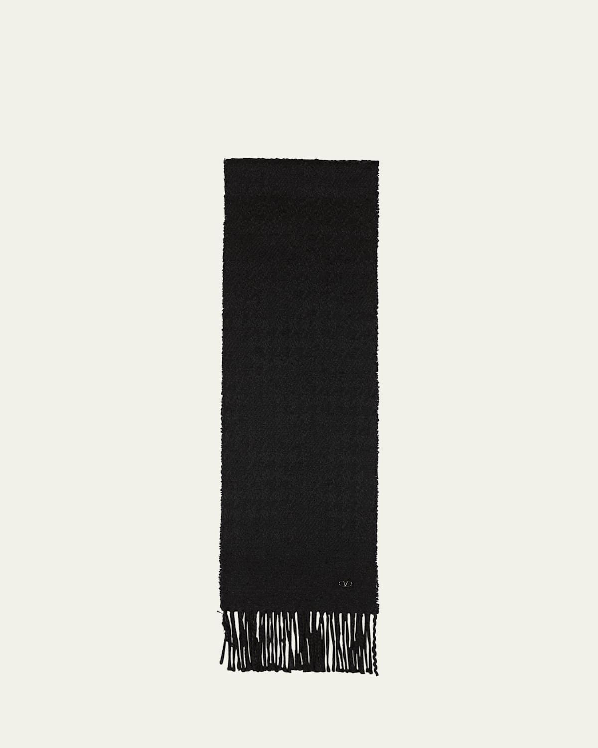 The Bold Edition VLogo Boucle Wool-Blend Scarf