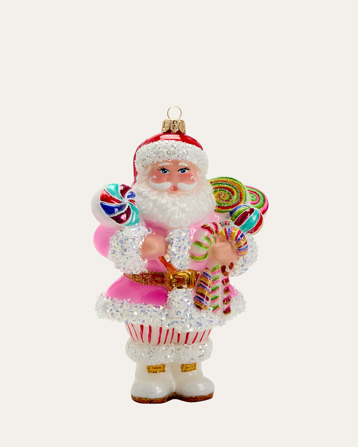 Candy Santa Christmas Ornament
