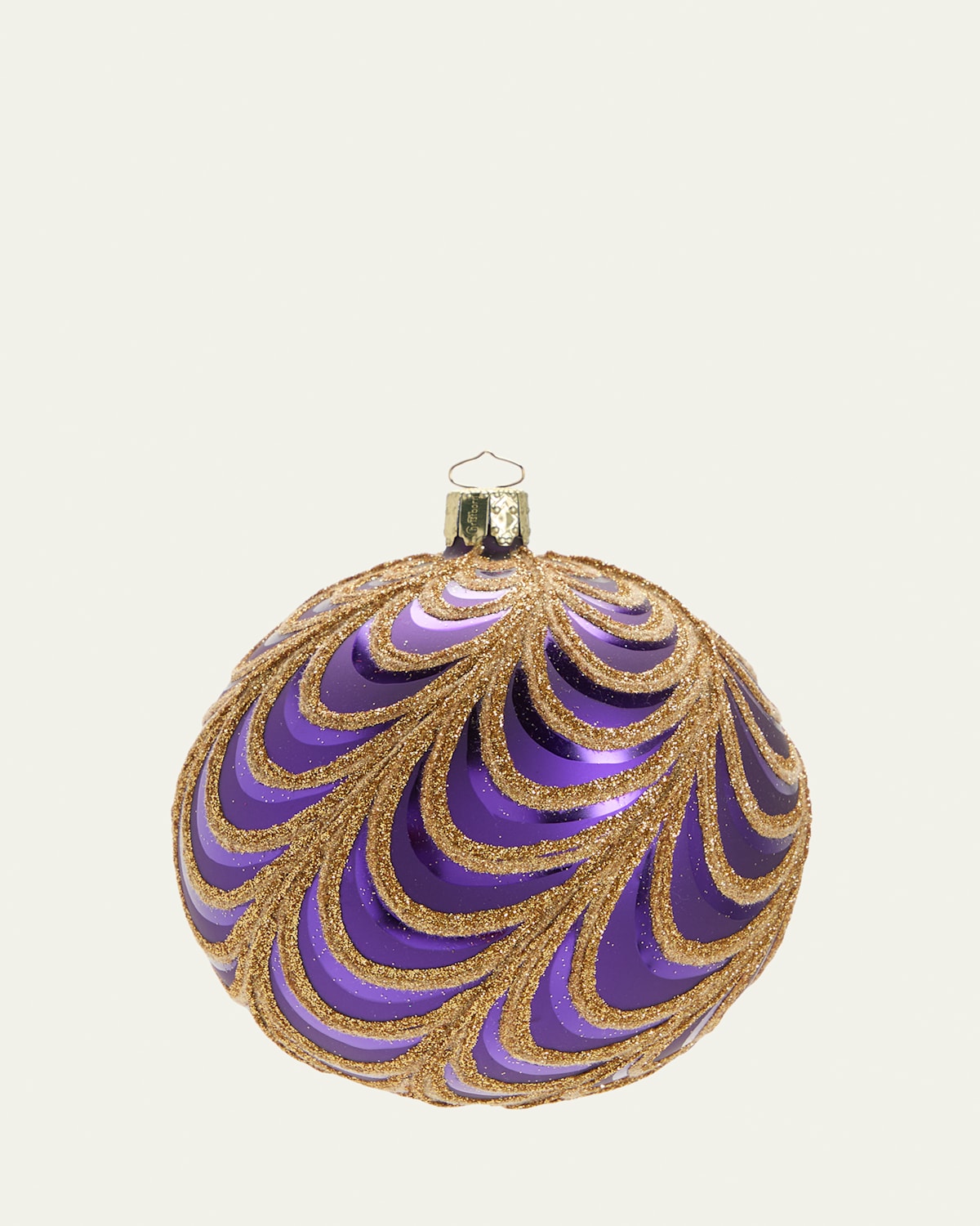 Shiny Glitter Glass Ball Ornament