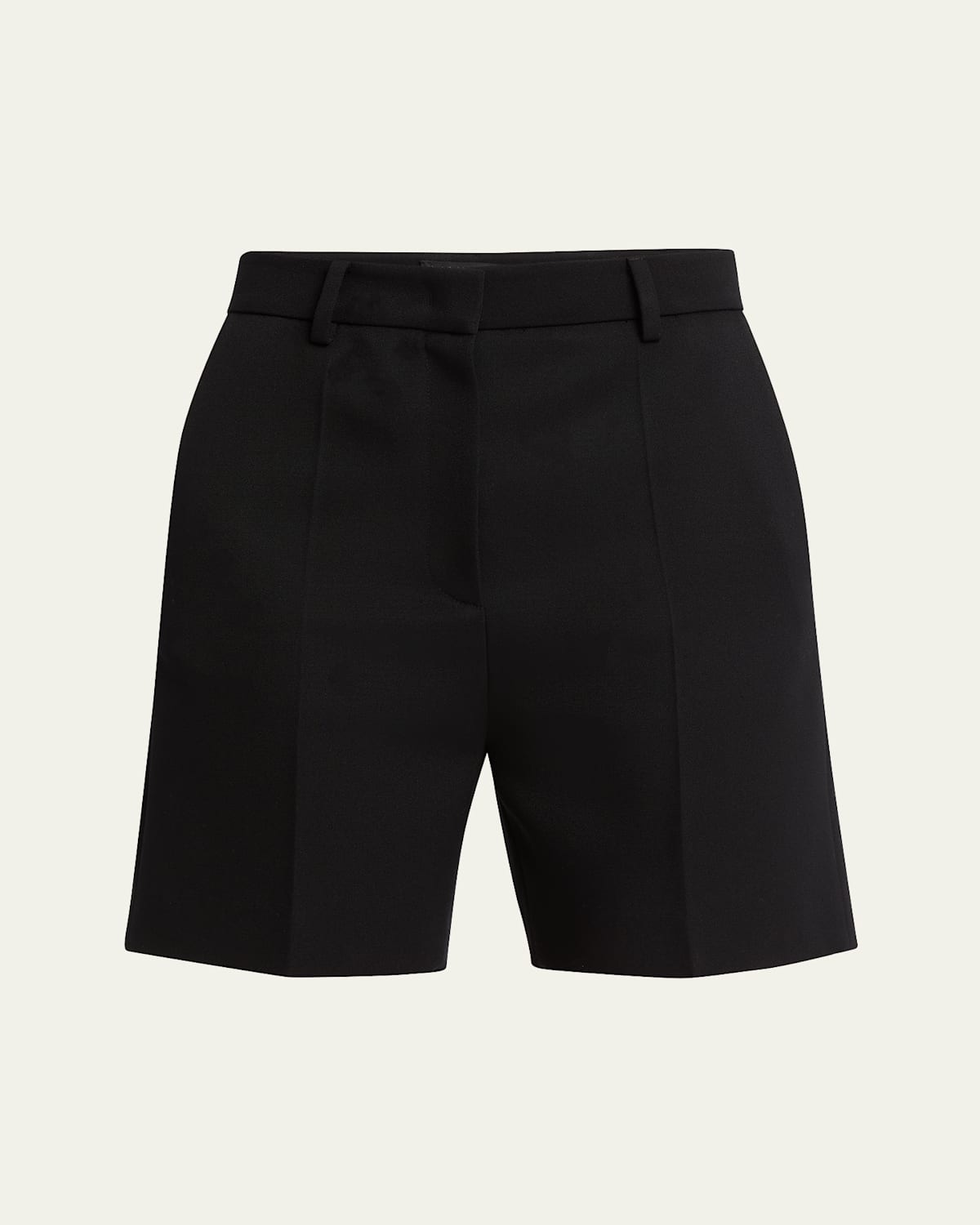 Valentino Black Wool Bermuda Shorts In Black