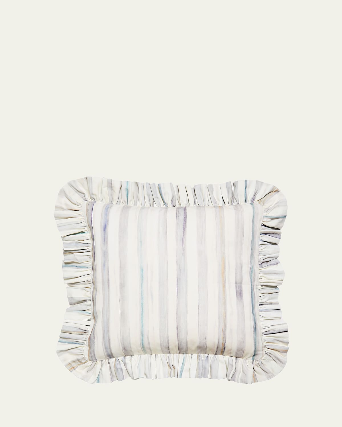 MacKenzie-Childs Sterling Stripe Ruffle Throw Pillow | Thumbnail 4