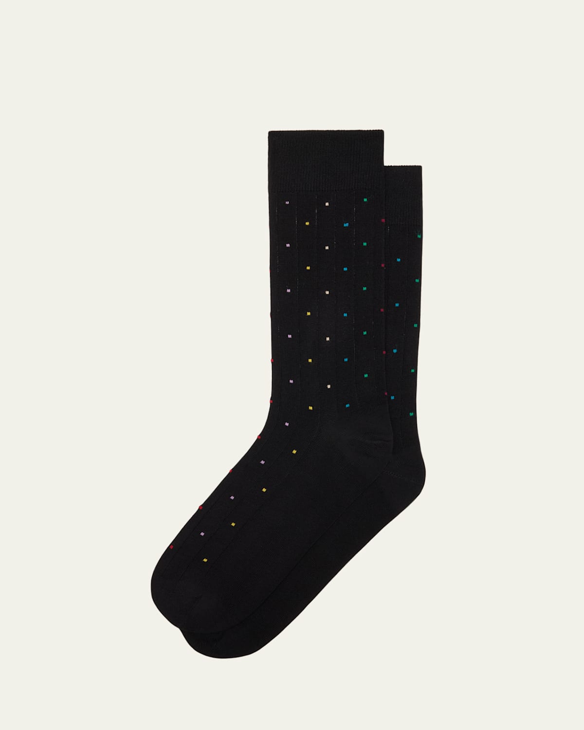 PAUL SMITH MEN'S SIGNATURE DOT PRINT CREW SOCKS 