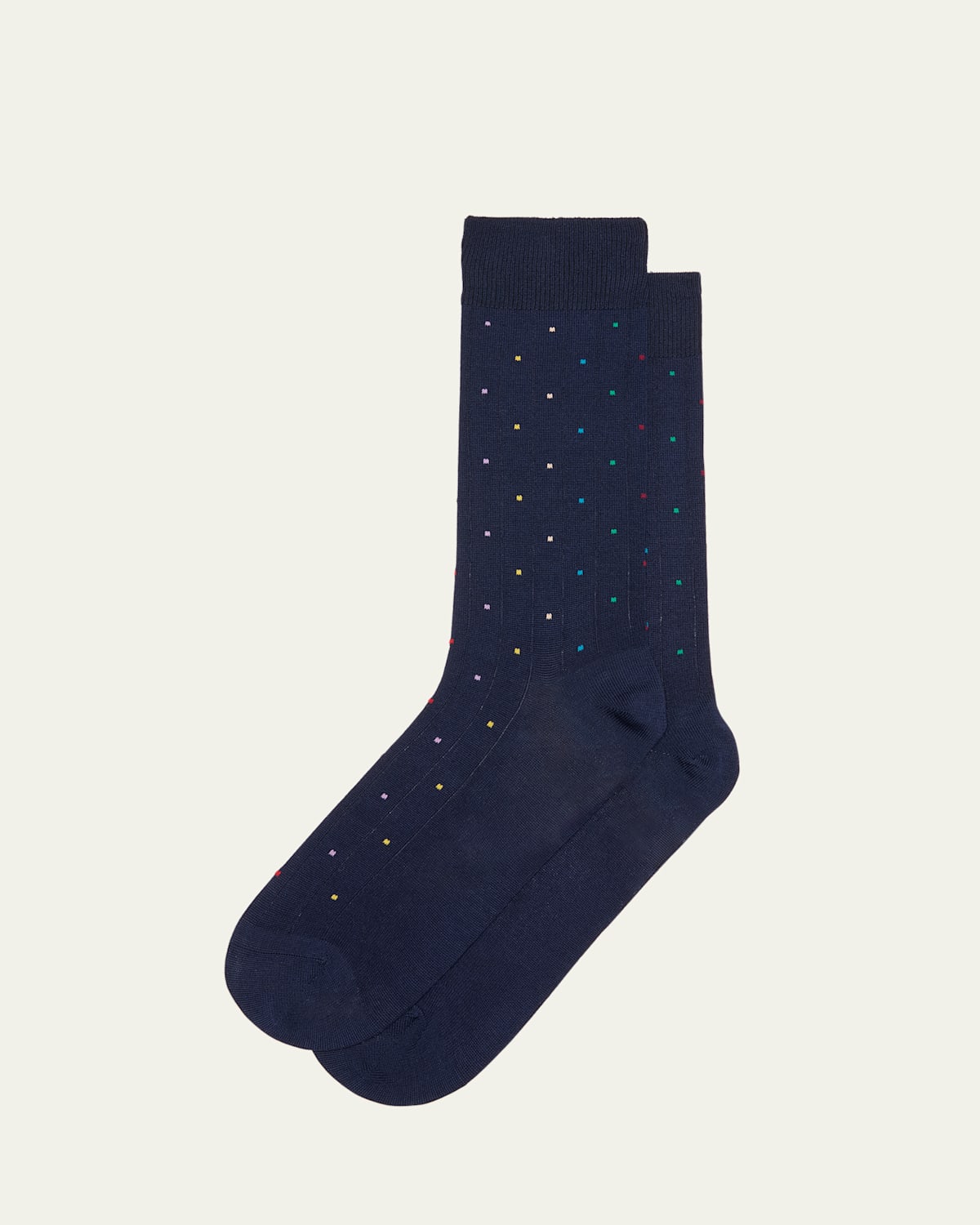PAUL SMITH MEN'S SIGNATURE DOT PRINT CREW SOCKS 
