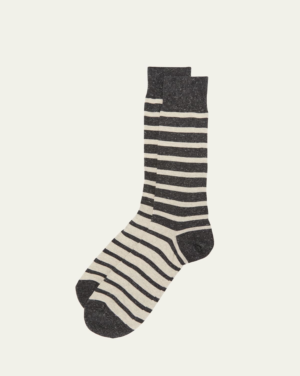 Shop Paul Smith Men's Geoffrey Breton Stripe Crew Socks In Black