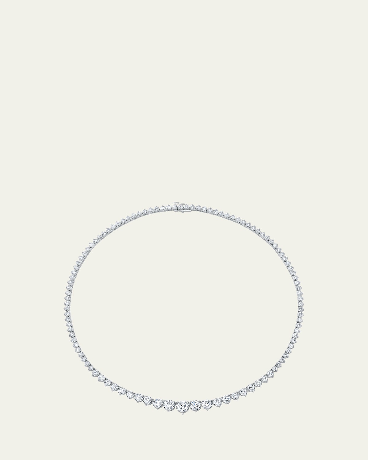 Graduated Lab Grown Diamond Tennis Necklace, 18.9tcw