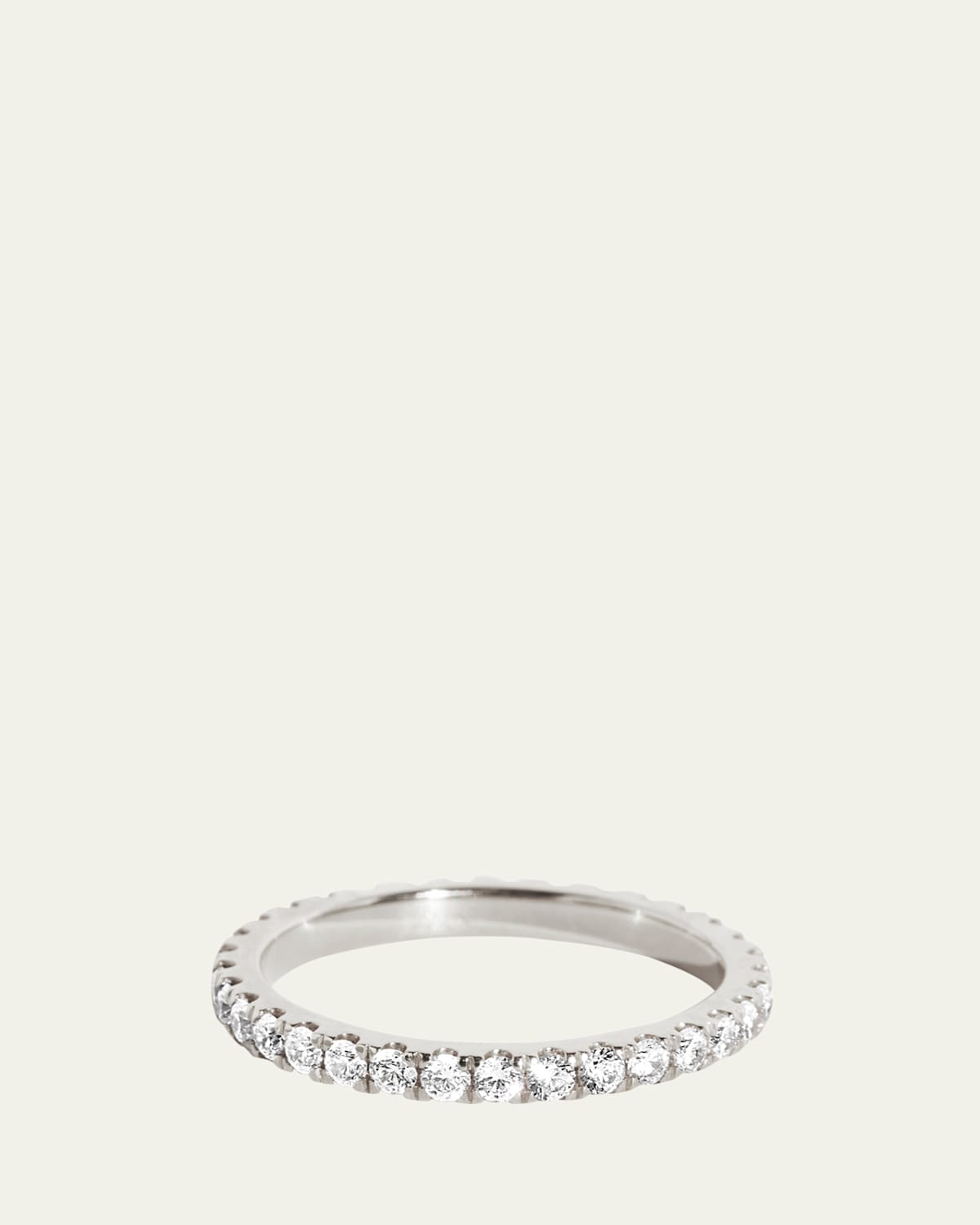 The Infinity 14K White Gold Lab Grown Diamond Band, 0.02tcw