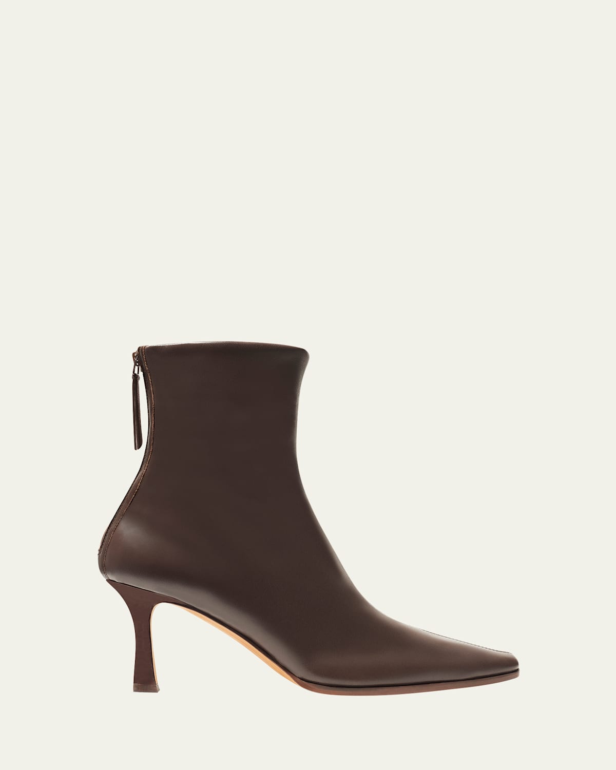 Leather Stiletto Ankle Booties