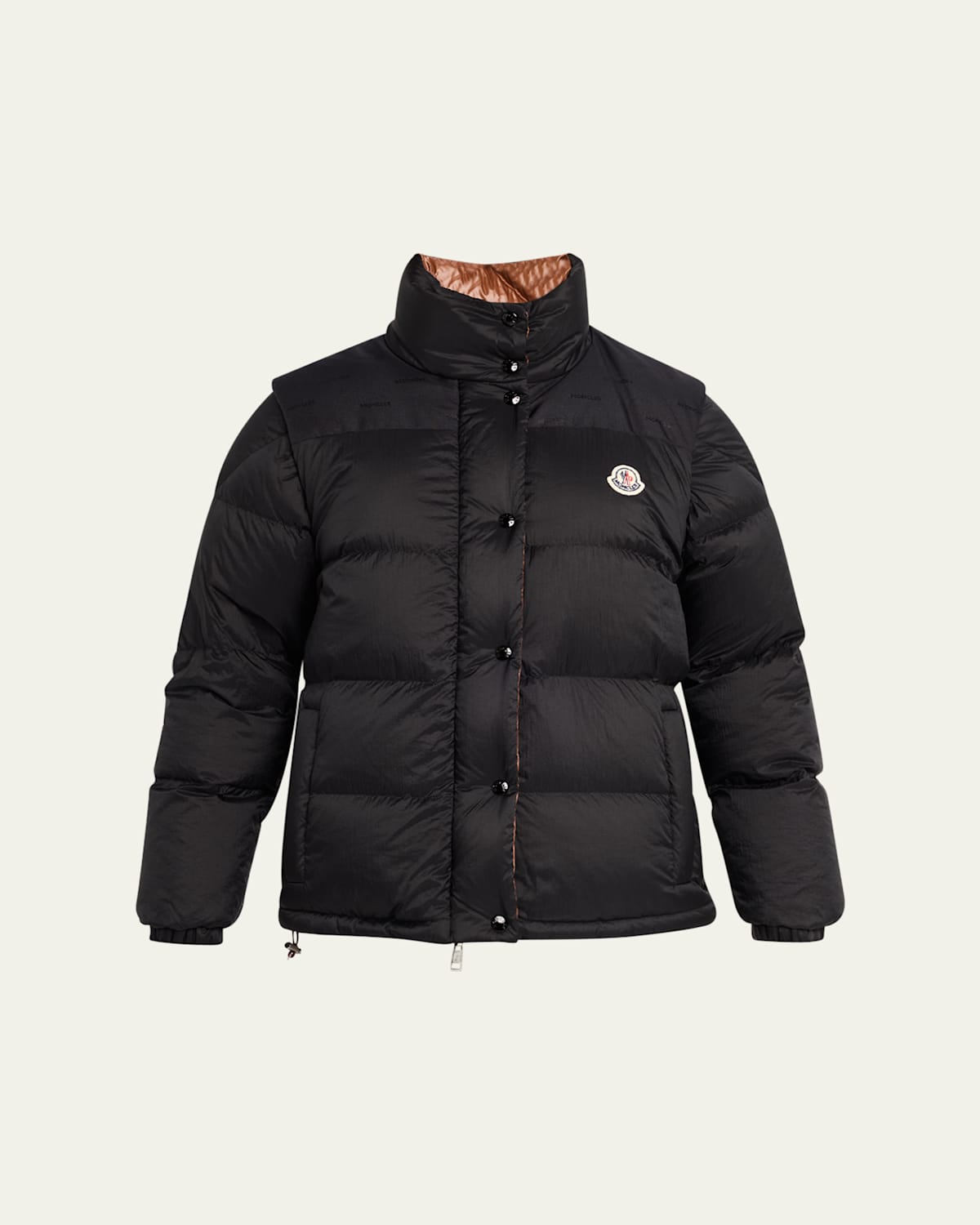 MONCLER VERONE 1 STAND-COLLAR PUFFER JACKET 