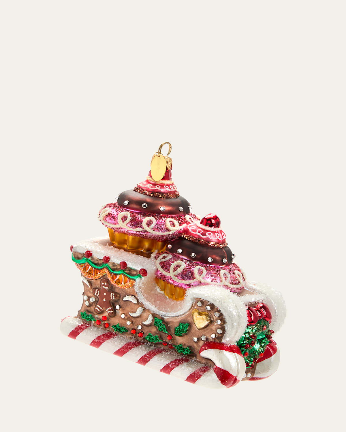 Cupcake Sleigh Ornament